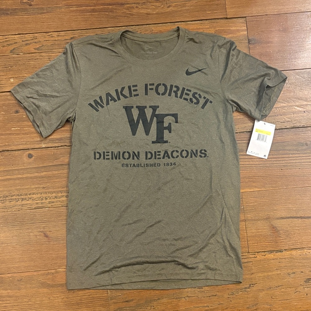 Nike Olive Green Wake Forest Demon Deacons T-Shirt